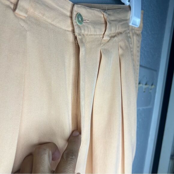 Vintage Tommy Bahama Orange Sherbert Pleated Silk Women’s Shorts Size 10 - Picture 10 of 14